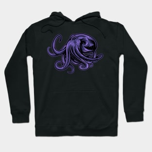 Purple octopus Hoodie